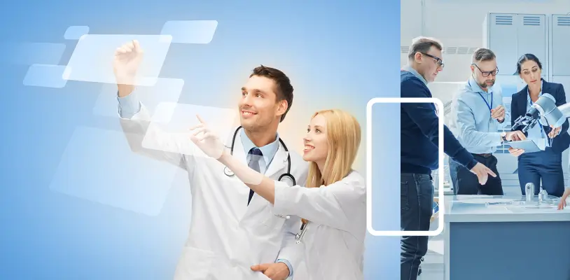 We work with healthcare organizations